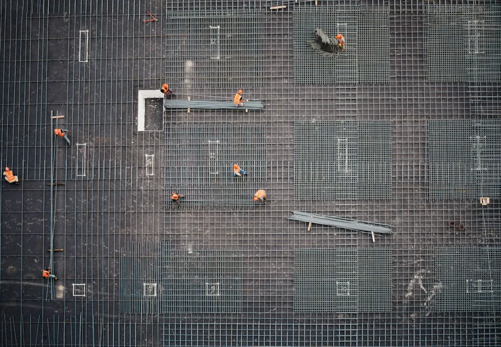 aerial photo of people in park at daytime